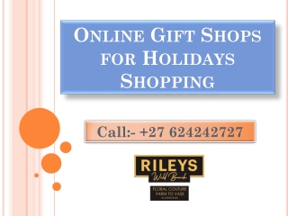 Online Gift Shops for Holidays Shopping