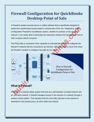 How To Configure Firewall For QuickBooks Point Of Sale?