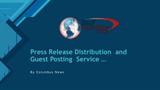 Press Release And Guest Posting Service