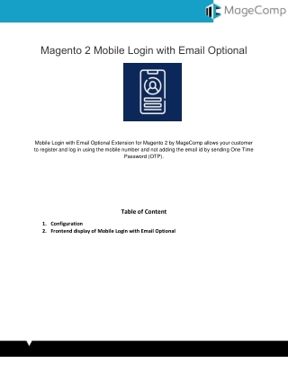 Magento 2 Mobile Login with Email Optional