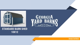 Standard Barn Shed 10x12 - Available in Amazing Color Options