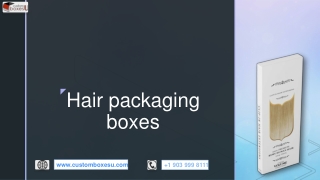 Hair packaging boxes with unique styles and colors