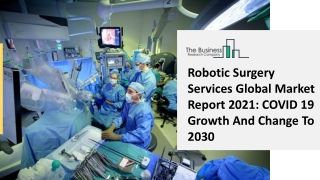 Global Robotic Surgery Services Market Opportunities And Strategies To 2030