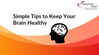 Simple Tips to Keep Your Brain Healthy