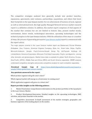 Laser Sensors Market