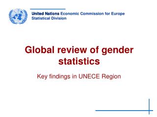 Global review of gender statistics