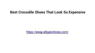 alligator shoes