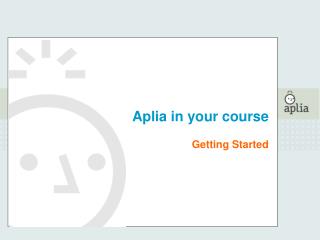 Aplia in your course