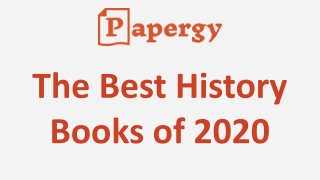 The Best History Books of 2020