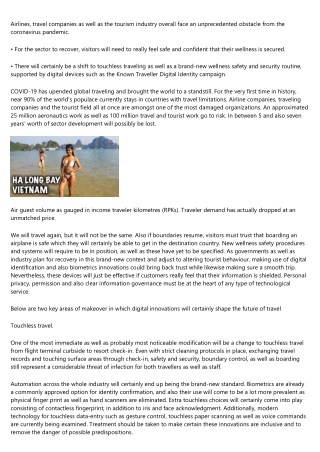 Here is how Vacations might be like during 2021