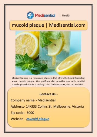 mucoid plaque | Medisential.com