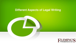 Different Aspects of Legal Writing