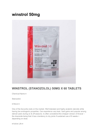 winstrol 50mg