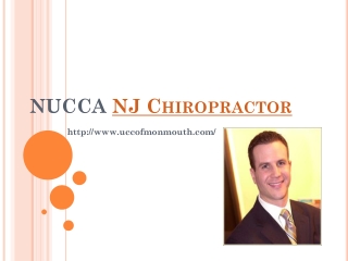 NUCCA NJ Chiropractor
