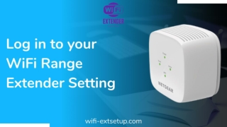 How Login To Your Wifi Range Extender Setting