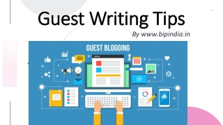 Tips on Guest Writing