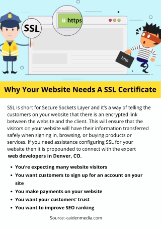 Why Your Website Needs A SSL Certificate