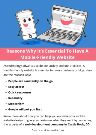 Reasons Why It’s Essential To Have A Mobile-Friendly Website