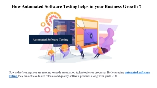 How Automated Software Testing helps in your Business Growth