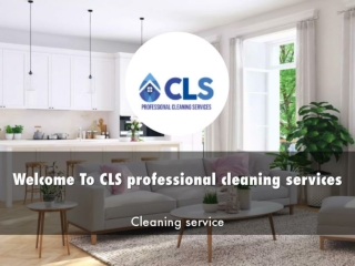 Detail Presentation About CLS professional cleaning services