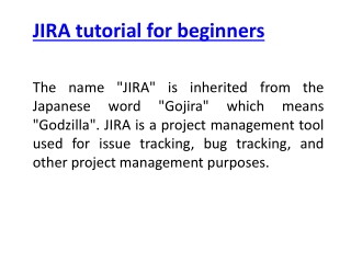 JIRA tutorial for beginners