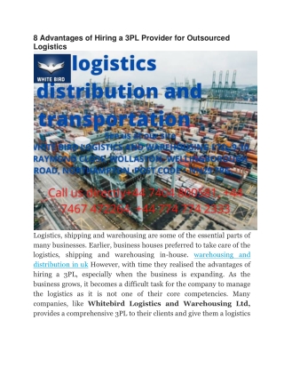 white bird logistics