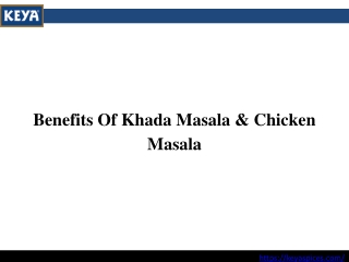 Benefits Of Khada Masala & Chicken Masala