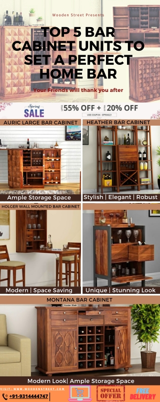 TOP 5 BAR CABINET UNITS TO SET A PERFECT HOME BAR