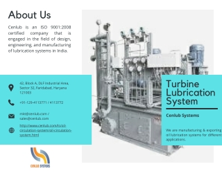 One Of The Best Turbine Lubrication System