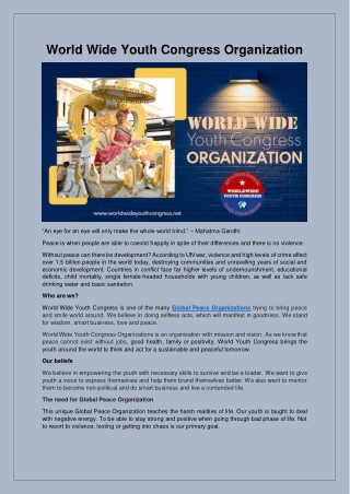 World Wide Youth Congress Organization