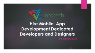 Web & Mobile App Development Services company in India | V2 Infotech