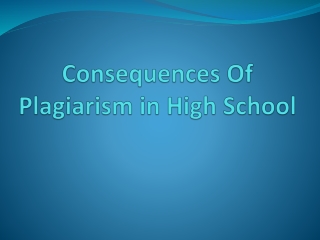 Know More About Consequences Of Plagiarism