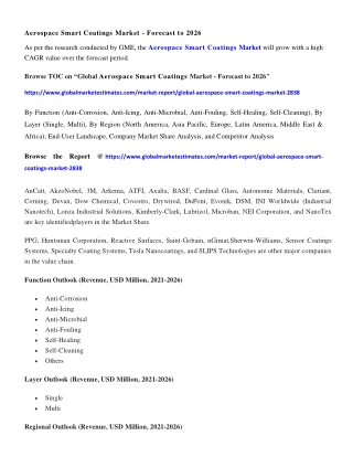 Aerospace Smart Coatings Market Size & Growth