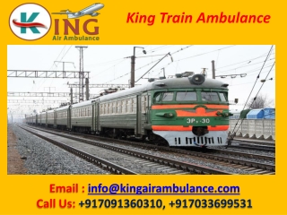 Utilize King Train Ambulance from Patna to Delhi, Mumbai at the Minimal Budget