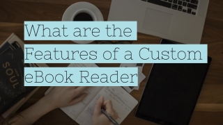 What are the Features of a Custom eBook Reader