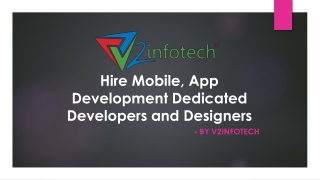 Web & Mobile App Development Services company in India | V2 Infotech