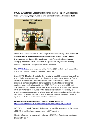 Global OTT Industry Market Research Report 2020-2027