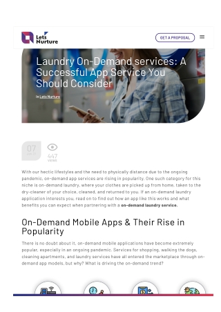Laundry On-Demand services: A Successful App Service You Should Consider