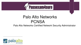 PCNSA  Dumps - Updated Palo Alto Networks PCNSA  PDF Exam Dumps