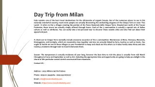 Day Trip from Milan