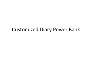 Customized Diary Power Bank