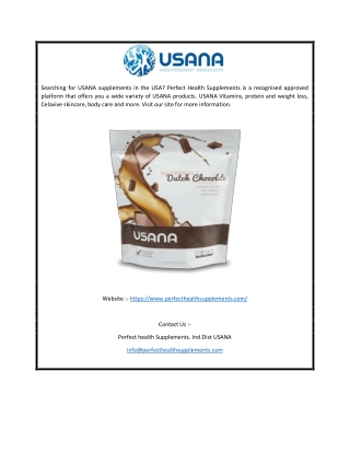 USANA | Perfecthealthsupplements.com