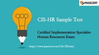 2021 CIS-Human Resources CIS-HR Updated Dumps