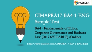 2021 New CIMAPRA17-BA4-1-ENG Exam Dumps