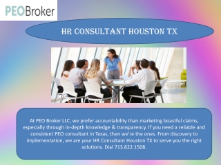 HR Consultant Houston TX