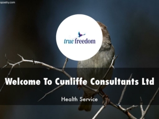 Detail Presentation About Cunliffe Consultants Ltd