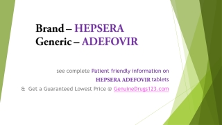 How to Buy Adefovir Hepsera Online?