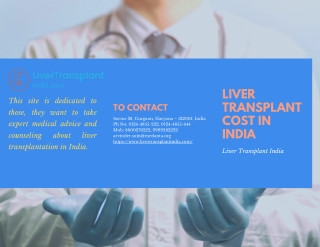 Top Liver Transplant Cost in India