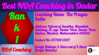 Best NDA Coaching in Dadar