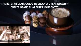 THE INTERMEDIATE GUIDE TO ENJOY A GREAT QUALITY COFFEE BEANS THAT SUITS YOUR TASTE